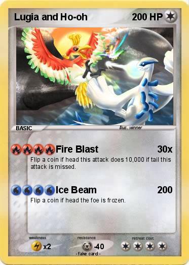 Pokemon Lugia and Ho-oh