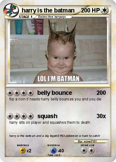 Pokemon harry is the batman