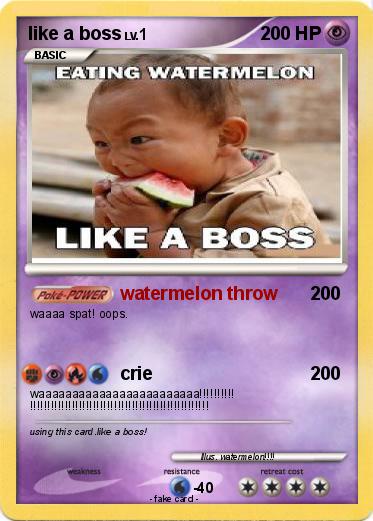 Pokemon like a boss