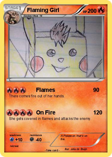 Pokemon Flaming Girl