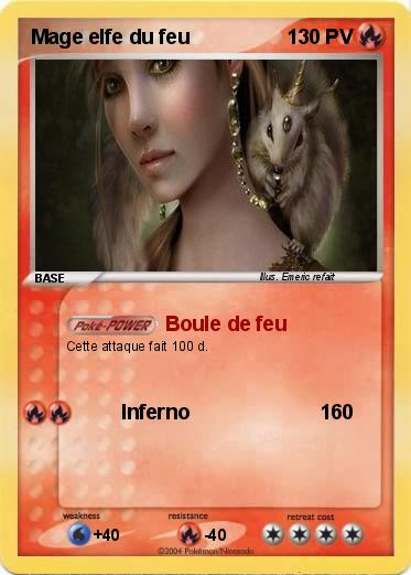 Pokemon Mage elfe du feu