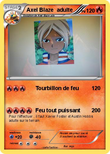 Pokemon Axel Blaze  adulte