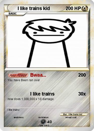Pokemon I like trains kid