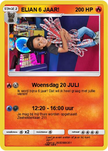 Pokemon ELIAN 6 JAAR!
