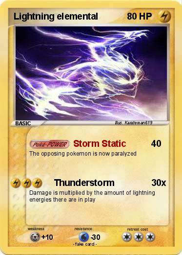 Pokemon Lightning elemental