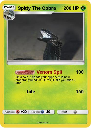 Pokemon Spitty The Cobra