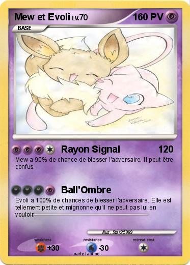 Pokemon Mew et Evoli