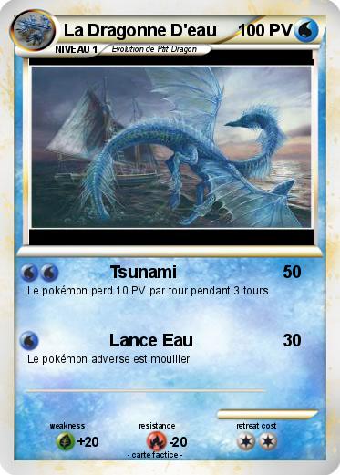 Pokemon La Dragonne D'eau