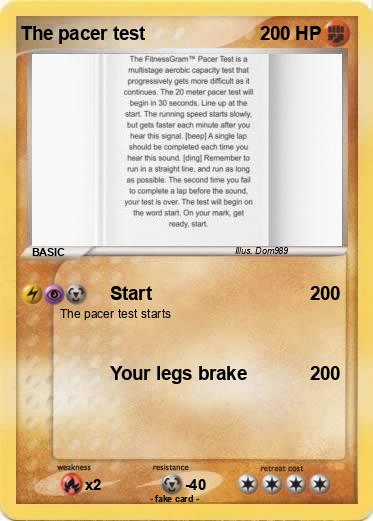 Pokemon The pacer test