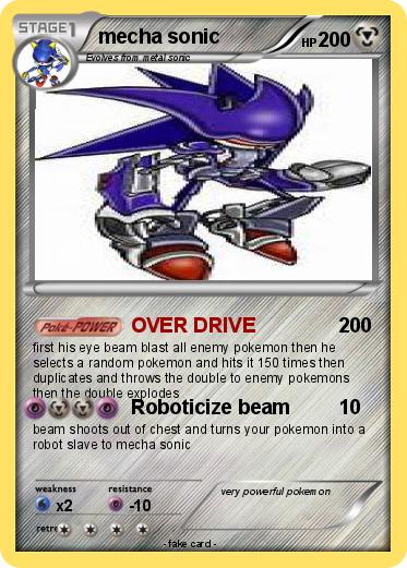Pokemon mecha sonic