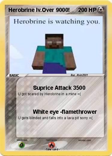 Pokemon Herobrine lv.Over 9000!