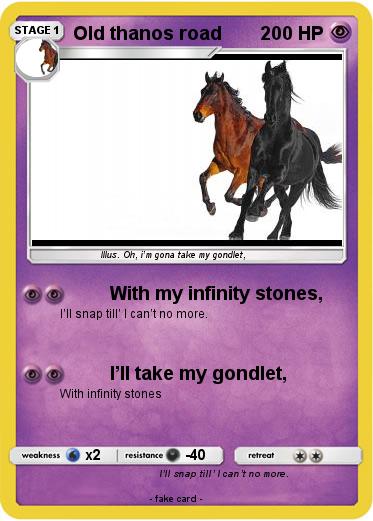 Pokemon Old thanos road