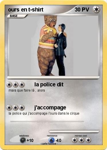 Pokemon ours en t-shirt