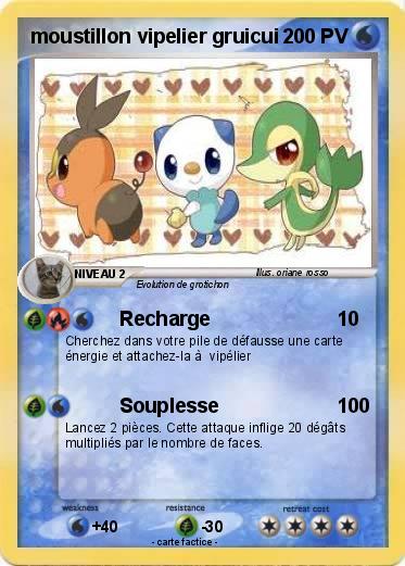 Pokemon moustillon vipelier gruicui