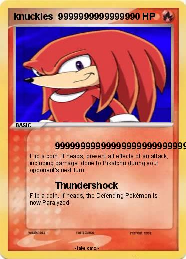 Pokemon knuckles  99999999999999