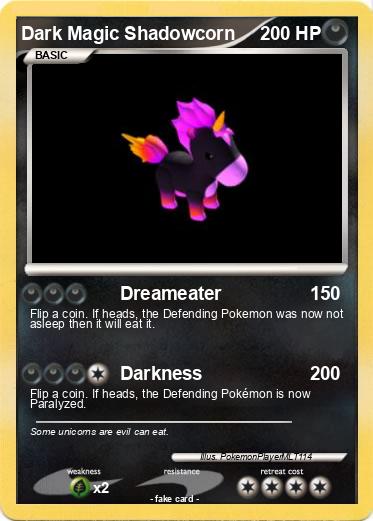 Pokemon Dark Magic Shadowcorn
