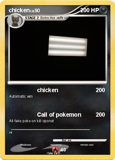 Pokemon chicken