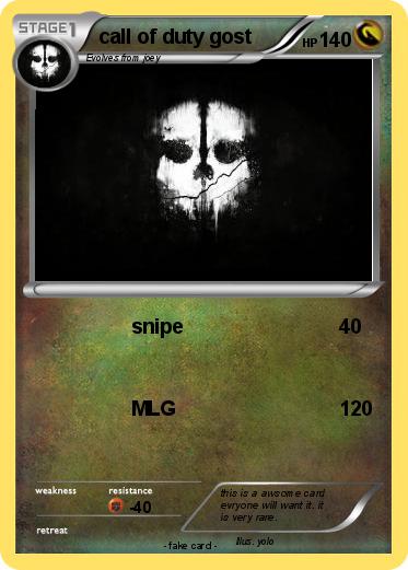 Pokemon call of duty gost