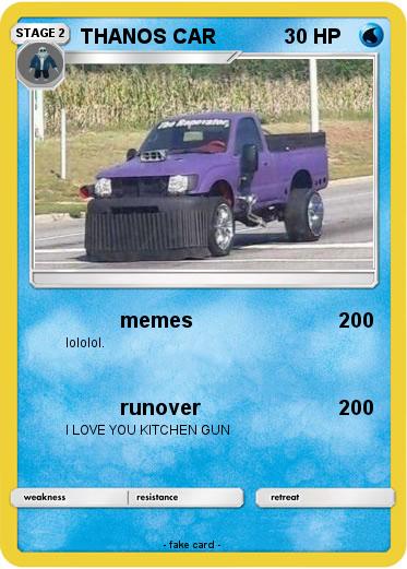 Pokemon THANOS CAR