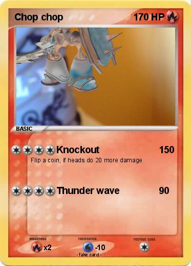 Pokemon Chop chop
