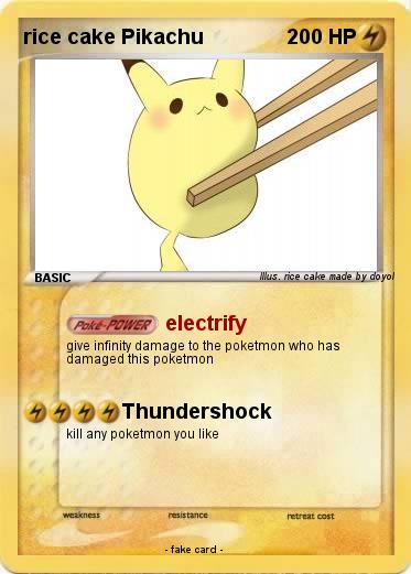 Pokemon rice cake Pikachu