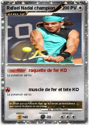 Pokemon Rafael Nadal champion