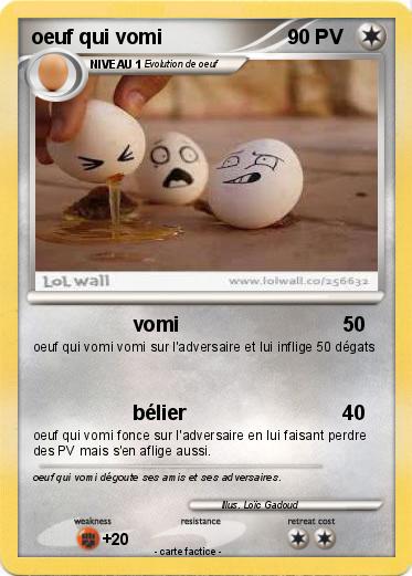 Pokemon oeuf qui vomi