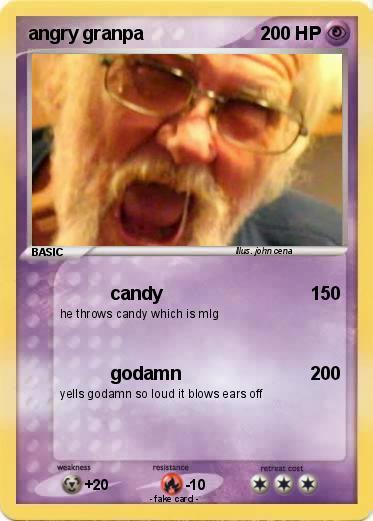 Pokemon angry granpa