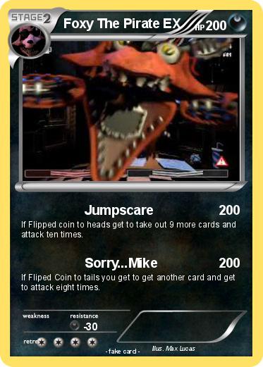 Pokemon Foxy The Pirate EX