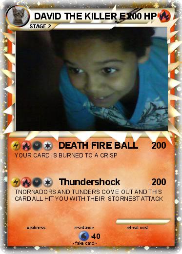 Pokemon DAVID THE KILLER EX