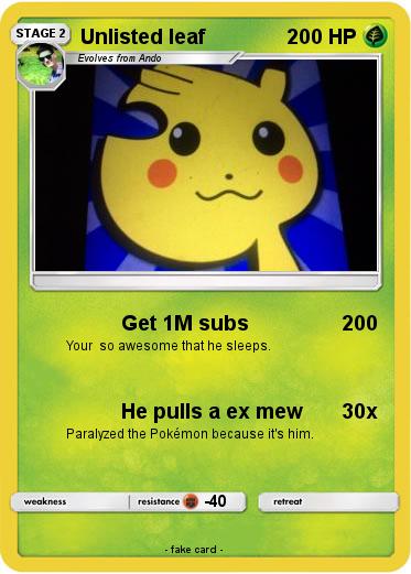 Pokemon Unlisted leaf