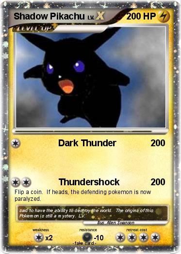 Pokemon Shadow Pikachu