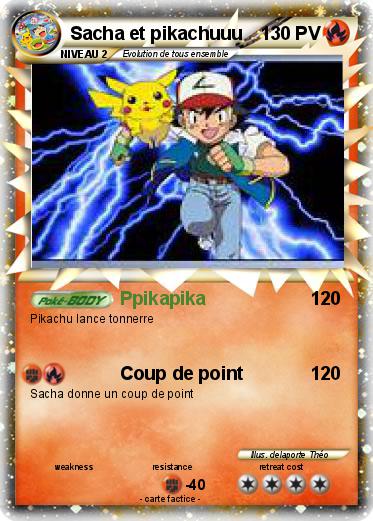 Pokemon Sacha et pikachuuu