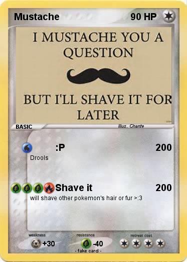 Pokemon Mustache