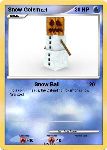 Pokemon Snow Golem