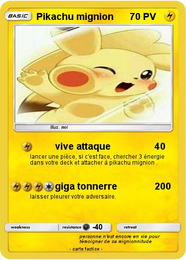 Pokemon Pikachu mignion