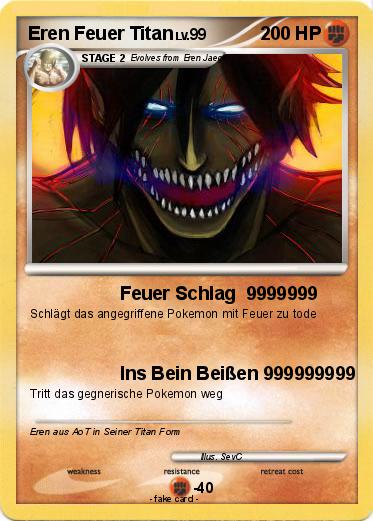 Pokemon Eren Feuer Titan