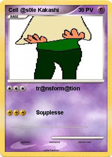 Pokemon Cell @s0le Kakashi