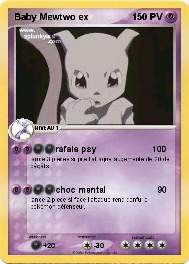 Pokemon Baby Mewtwo ex