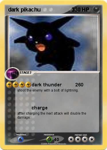 Pokemon dark pikachu                     3