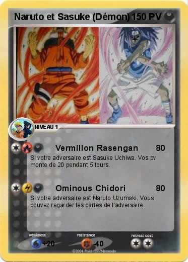 Pokemon Naruto et Sasuke (Démon)