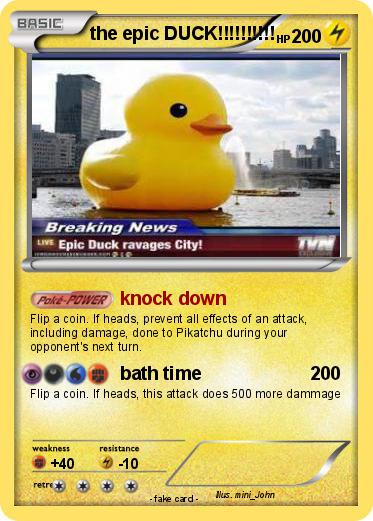 Pokemon the epic DUCK!!!!!!!!!!