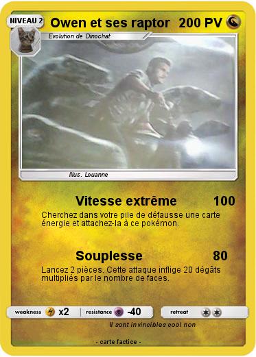 Pokemon Owen et ses raptor