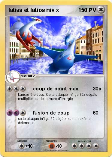 Pokemon latias et latios niv x