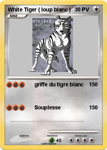 Pokemon White Tiger ( loup blanc )