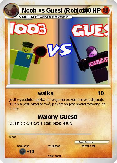 Pokemon Noob vs Guest (Roblox)