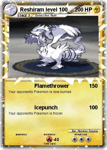 Pokemon Reshiram level 100