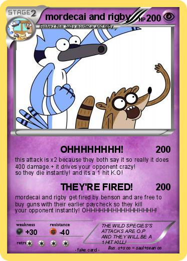 Pokemon mordecai and rigby