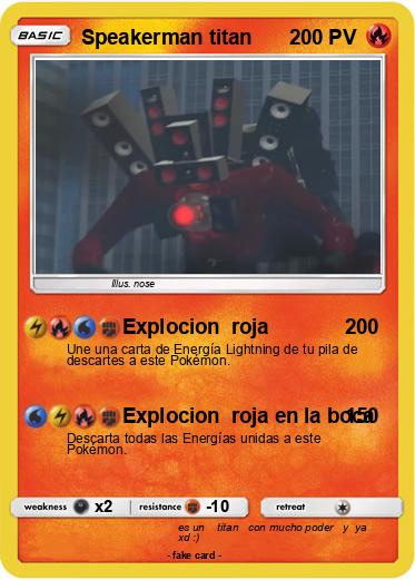 Pokemon Speakerman titan