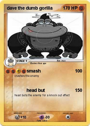 Pokemon dave the dumb gorilla